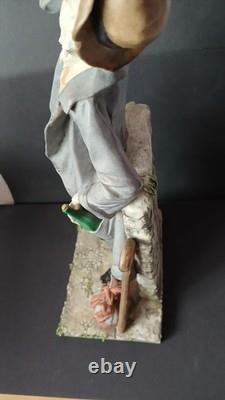 Triade L'arte Della Porcellana- Benacchio Figurine Old Man Drinking #710. RARE