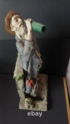 Triade L'arte Della Porcellana- Benacchio Figurine Old Man Drinking #710. RARE