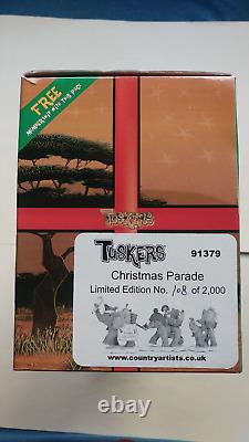 Tusker Christmas Parade 91379 Limited Edition 108 0f 2000, Boxed, Elephants