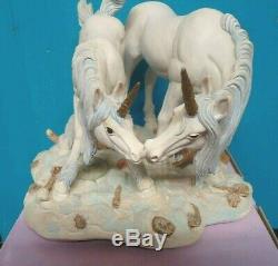 V Rare Fables Unicorn R. Doulton Figurine Ltd Ed Holland Studio Togetherness