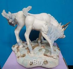 V Rare Fables Unicorn R. Doulton Figurine Ltd Ed Holland Studio Togetherness