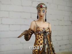 Vintage Franklin Mint Ocelot Figurine Sculpture House of Erte Limited Edition