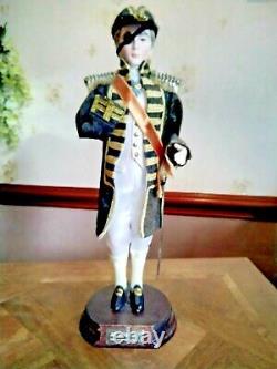Vintage Limited Edition Lord Horatio Nelson Porcelain & Fabric Figurine Doll
