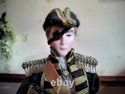 Vintage Limited Edition Lord Horatio Nelson Porcelain & Fabric Figurine Doll