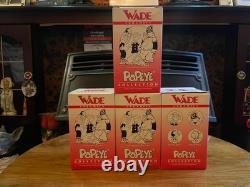 WADE Ceramics Popeye COMPLETE Set 4 Boxed Figurine MATCHING CERTIFICATE NO 1107