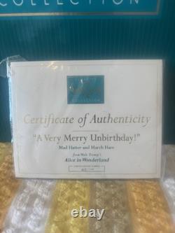 WDCC March Hare & Mad Hatter A Very Merry Unbirthday Limited Edition Boxed