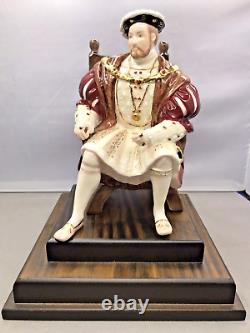 WEDGWOOD Henry VIII Figurine on Plinth Limited Edition -Rare -Certificate -B15