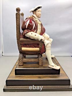 WEDGWOOD Henry VIII Figurine on Plinth Limited Edition -Rare -Certificate -B15