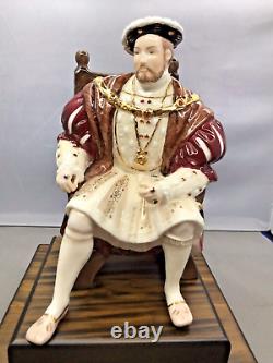 WEDGWOOD Henry VIII Figurine on Plinth Limited Edition -Rare -Certificate -B15