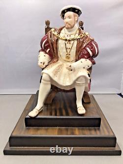 WEDGWOOD Henry VIII Figurine on Plinth Limited Edition -Rare -Certificate -B15