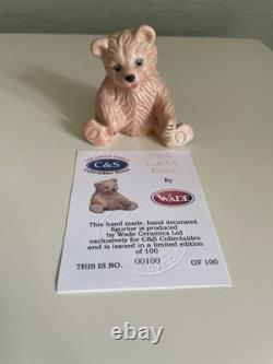 Wade Lucky Bear Ceramic Figurines Set of 3 Hand Painted Limited Edition Wade Lucky Bear Ceramic Figurines Set of 3 Hand Painted Limited Edition