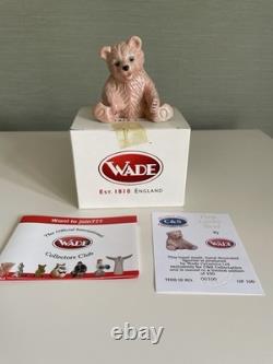 Wade Lucky Bear Ceramic Figurines Set of 3 Hand Painted Limited Edition