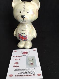 Wade Pearlised Teddy Bear LTD Edition 50 With London 2012 Design-COA-5 1/4H