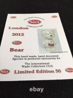 Wade Pearlised Teddy Bear LTD Edition 50 With London 2012 Design-COA-5 1/4H