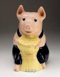 Wade Porcelain Figurine, Three Little Pigs, House of Brick 1995 Limited Edition