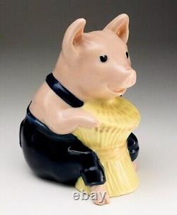 Wade Porcelain Figurine, Three Little Pigs, House of Brick 1995 Limited Edition