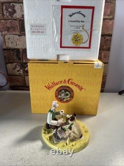 Wallace And Gromit Coalport Figure Picnic On The Moon Grand Day Out Ltd Edition