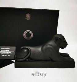 Wedgwood & Bentley Limited Edition Lion Of Capitol Black Basalt Figurine 35/200