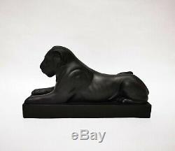 Wedgwood & Bentley Limited Edition Lion Of Capitol Black Basalt Figurine 35/200