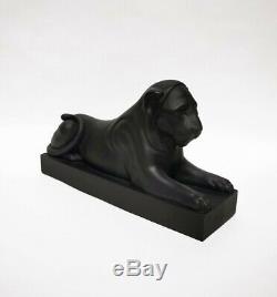 Wedgwood & Bentley Limited Edition Lion Of Capitol Black Basalt Figurine 35/200