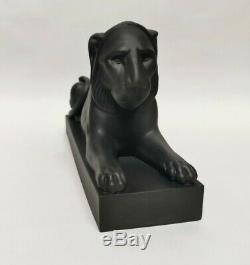 Wedgwood & Bentley Limited Edition Lion Of Capitol Black Basalt Figurine 35/200