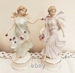 Wedgwood Dancing Hours Floral Girls Set of 6 Figurines Ltd Edt 7500 with COA