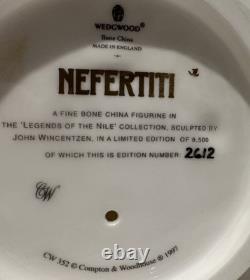 Wedgwood Nefertiti Egyptian limited edition 9500 number 2612 figurine Boxed Cert