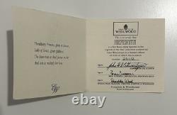 Wedgwood Nefertiti Egyptian limited edition 9500 number 2612 figurine Boxed Cert