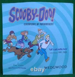 Wedgwood Scooby-doo! Let's Get Outta Here! Limited Edition & Coa Boxed