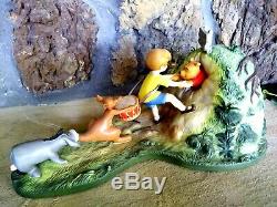 Winnie Pooh Wdcc Figurine Hooray, Pooh Will Soon Be Free, Huge Mint Ltd. Edition