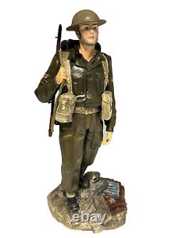 Worcester Ashmore The Invincible Tommy Figurine Ltd Ed 102/350 Boxed Height 29cm